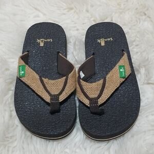 Sanuk Unisex Kids Yoga Mat Woven Flip Flop Sandal